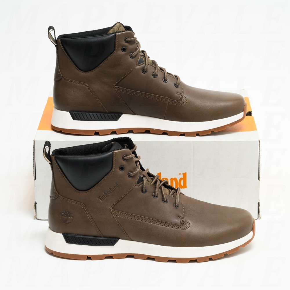 Timberland Killington Trekker Mens Sz 12 Mid Lace Sneaker Brown Full Grain Boots